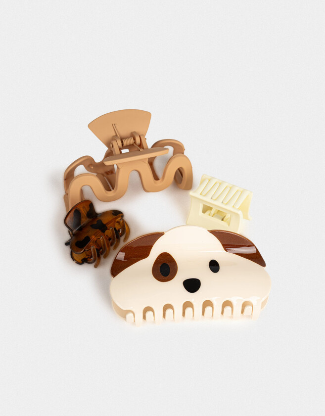 Broches Sets Animalito Set De Broches - Combinacion Tricolor