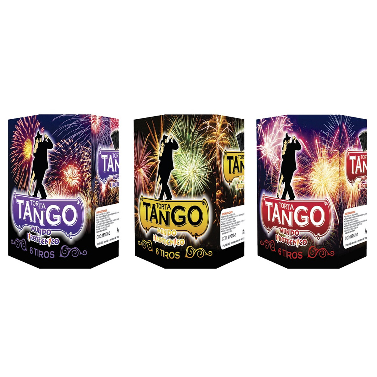 TORTA TANGO 6 Tiros - Pack x3 Unidades 