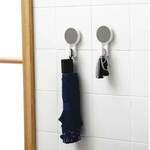 2x1 Percha Blanca P/Baño C/sopapa 6x10x4cm 2x1 Percha Blanca P/baño C/sopapa 6x10x4cm