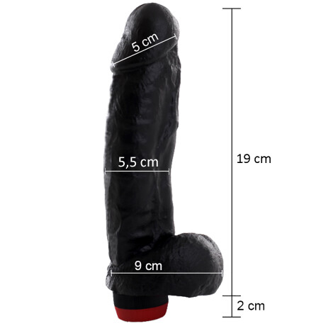 Vibrador Realístico Kong Negro