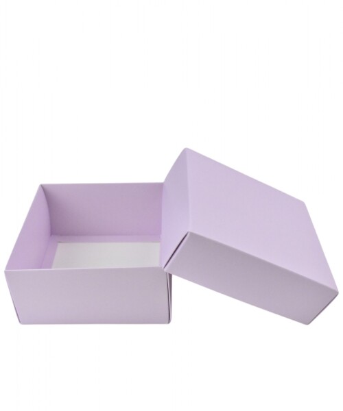 Caja Cuadrada 12x12x6 cm LILA