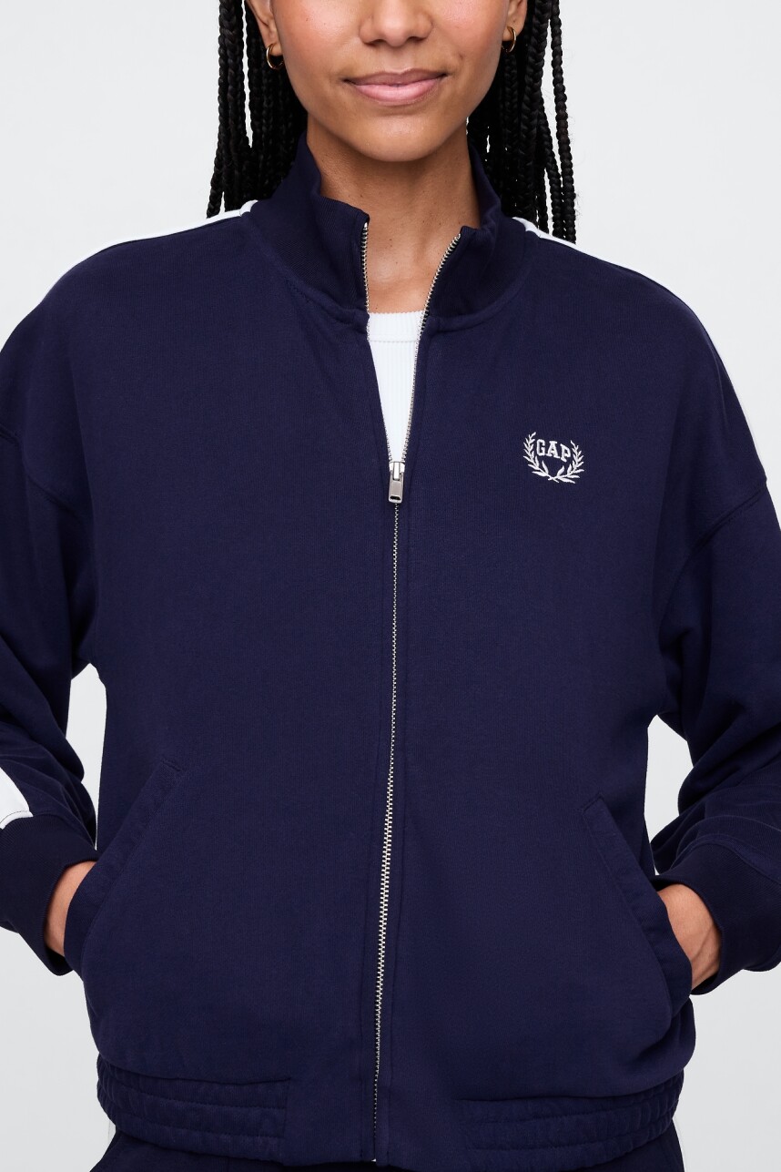Campera Deportiva Logo Gap Sin Felpa Mujer Navy Uniform