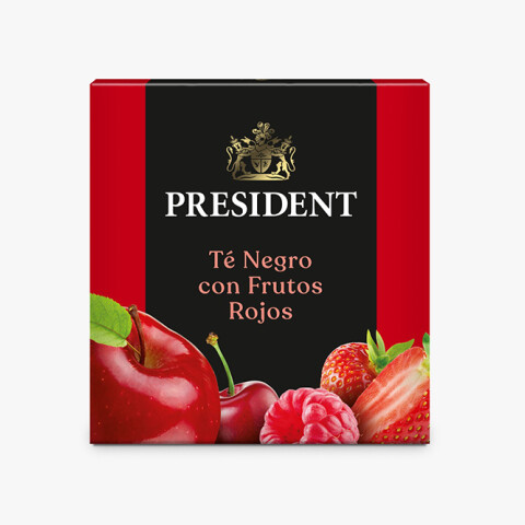 Té President línea sabores Té negro con frutos rojos