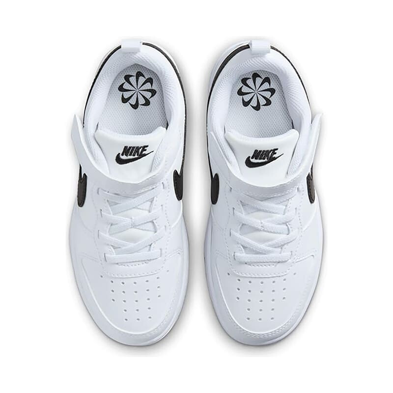 Championes Nike Court Borough Low de Niños - DV5457-104 Blanco-negro