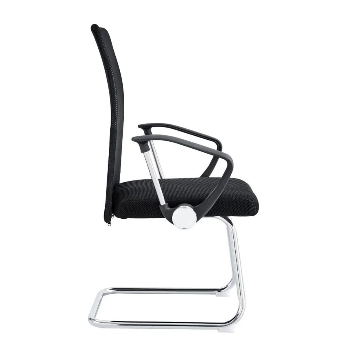 Silla Oficina Atencion Mesh Cromada Moderna - SILLA OFICINA CHAIR BRAZO TRIANGULAR 