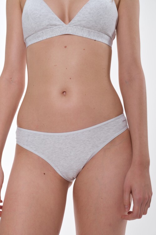 Bikini cotton club Gris Melange