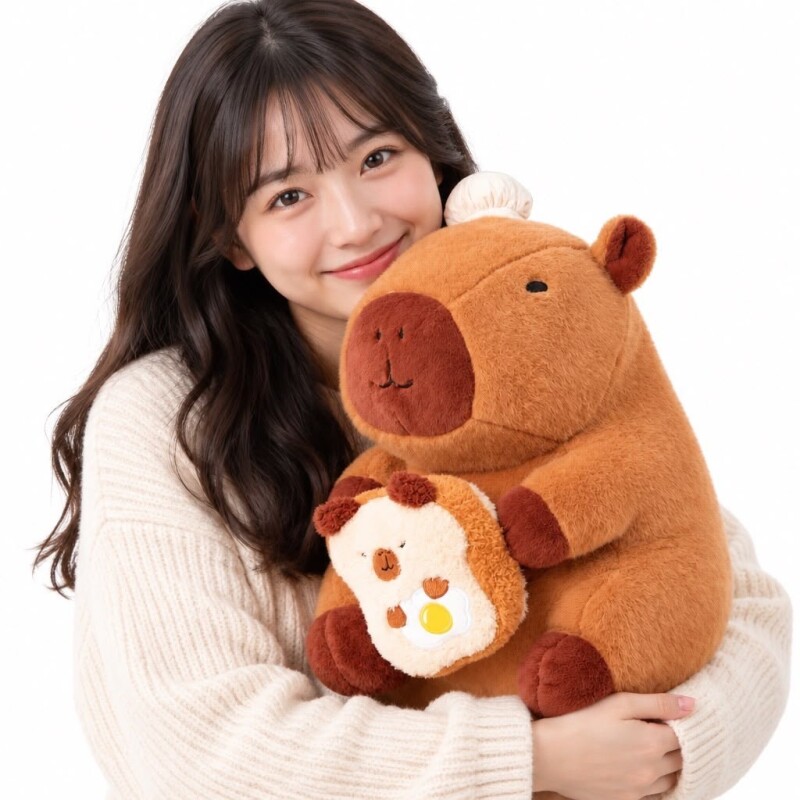 PELUCHE 35 CM (CAPIBARA MARRÓN CON TOSTADA) PELUCHE 35 CM (CAPIBARA MARRÓN CON TOSTADA)