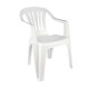 Silla Bela Vista con apoya brazos BLANCO