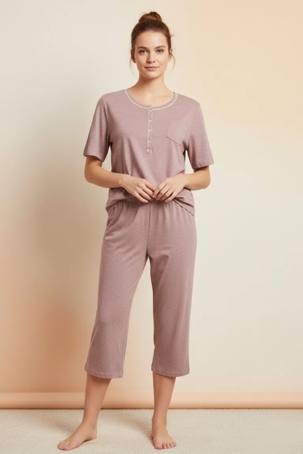Pijama Capri M/Corta Lumiere Pijama Capri M/Corta Lumiere