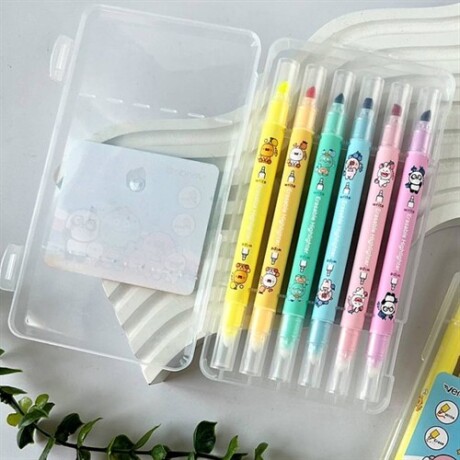 Set de 12 marcadores con glitter Sc