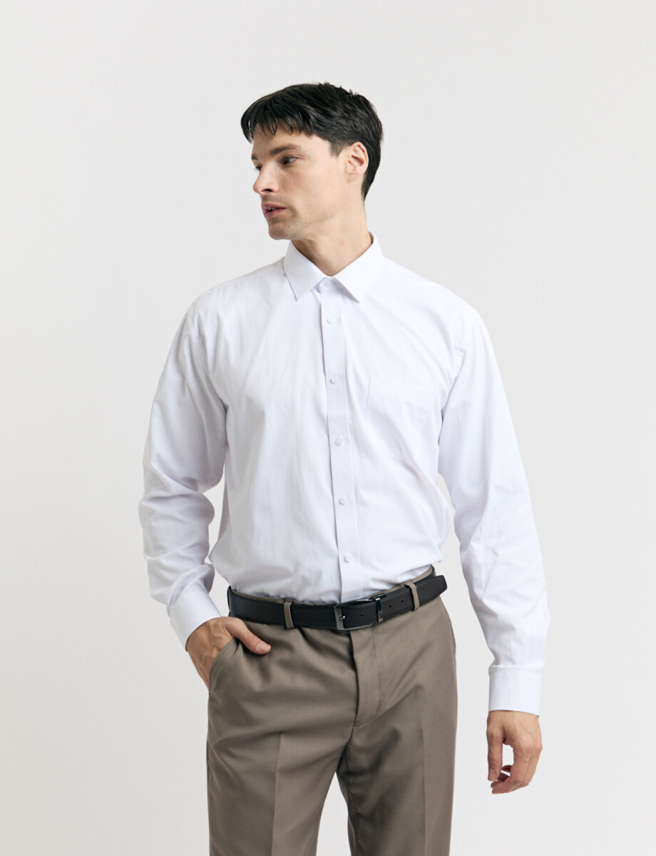 012674 CAMISA HARRINGTON LABEL Blanco