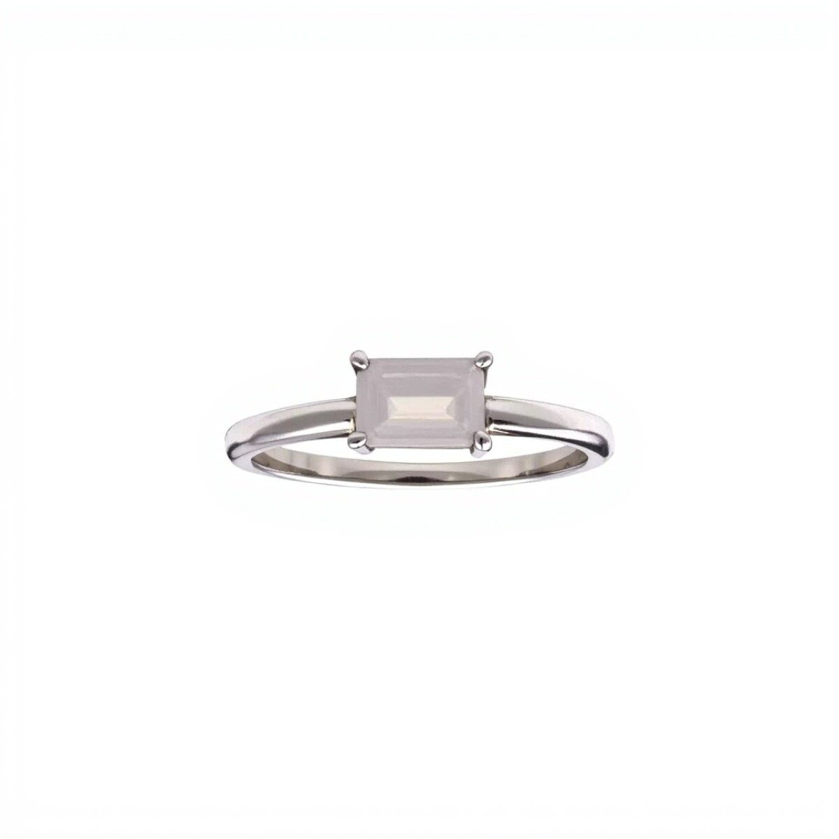 Anillo Cuadrado-Plata rodinada-Piedra Luna-AN2022 - conpiedra 