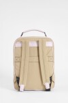 Mochila porta laptop cierres beige