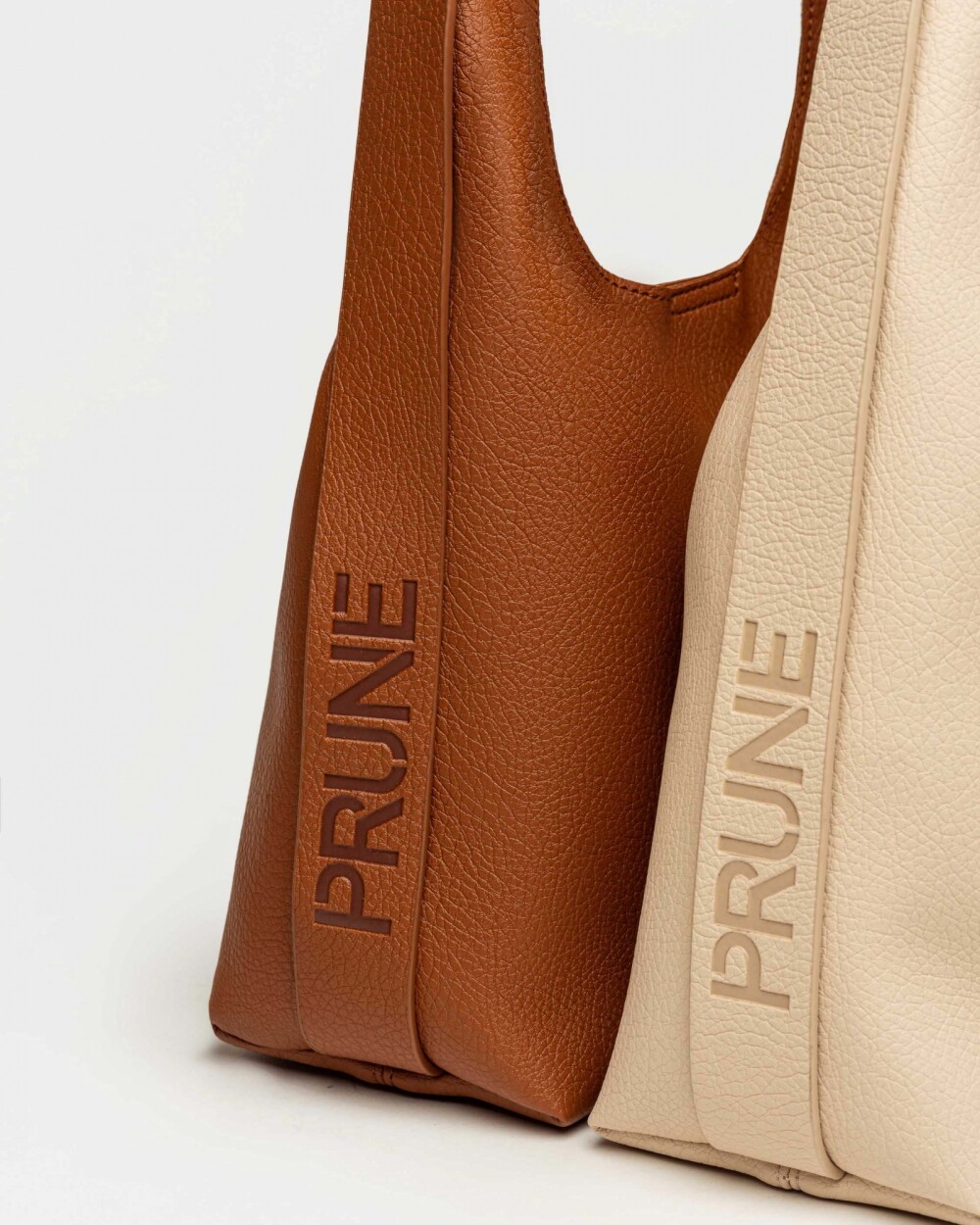 Bolso Heather en efecto cuero graneado Cuoio