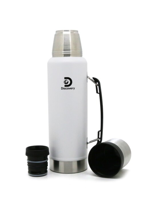 Termo 1.3 L doble Acero - Discovery Blanco
