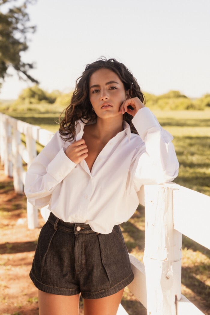 SHORT EVA DENIM BLACK SHORT EVA DENIM BLACK