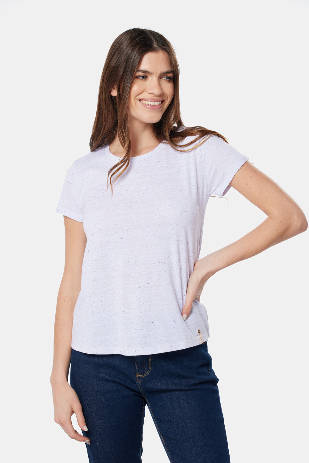 REMERA LISA CON PECAS Blanco