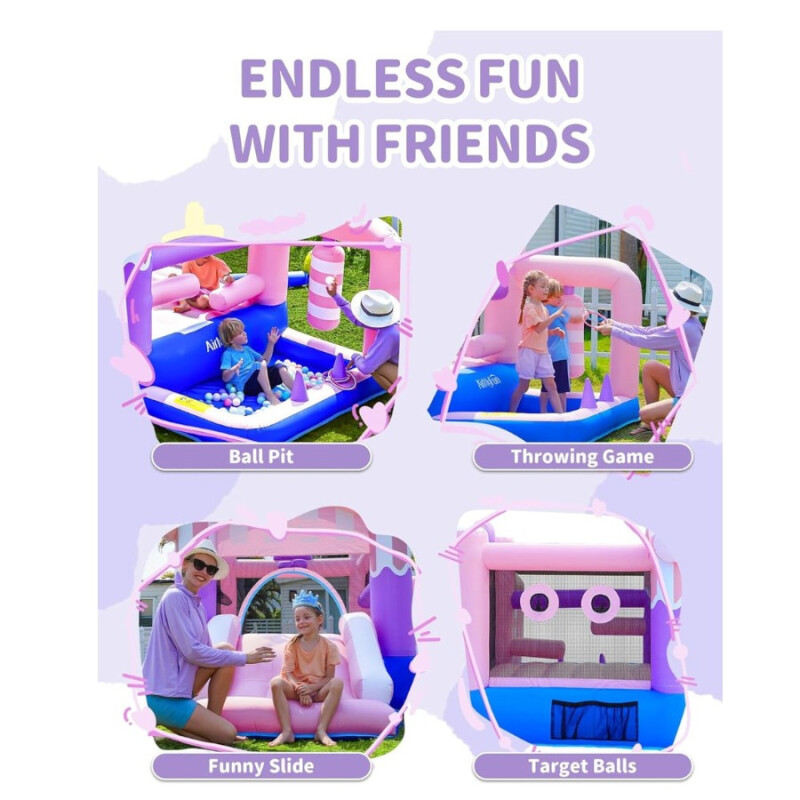 Casa Rosada Inflable Casa Rosada Inflable