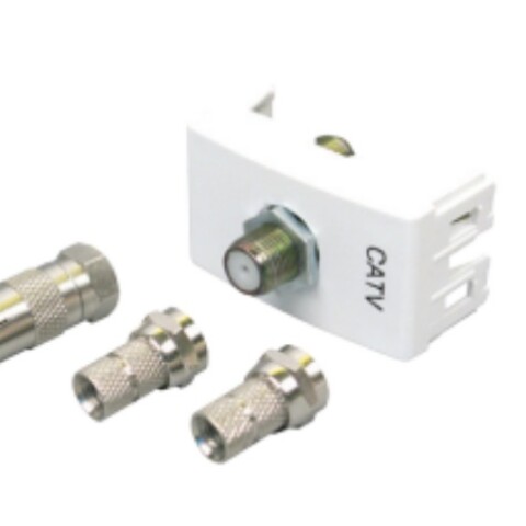 TOMA CATV PIN FINO -DIVISOR MARFIL  - LM TOMA CATV PIN FINO -DIVISOR MARFIL  - LM