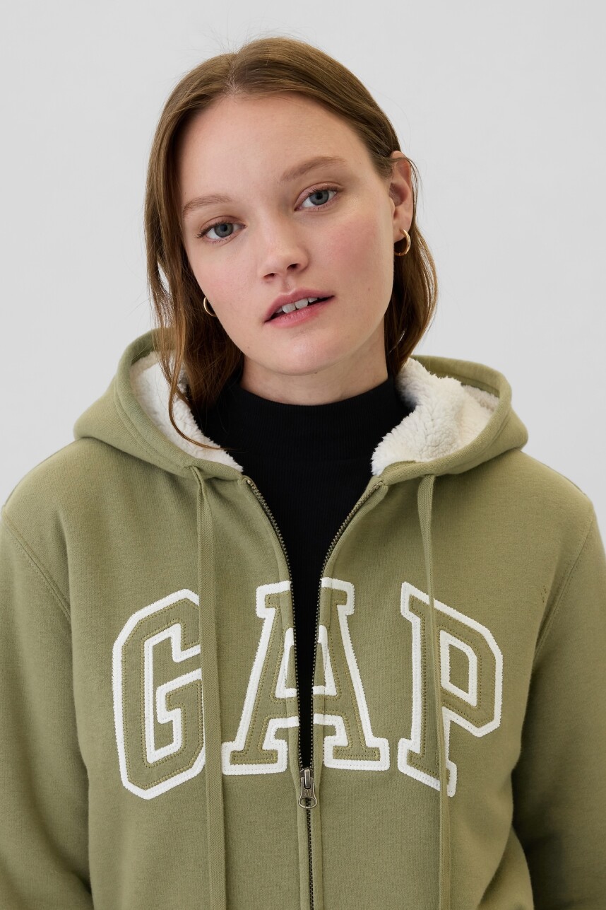 Canguro Con Corderito Logo Gap Mujer Walden Green