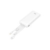 Power bank 10.000 mAh 4 Tips color blanco Power Bank 10.000 Mah 4 Tips Color Blanco