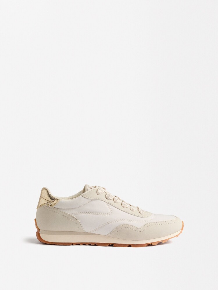 Zapatillas Combinadas De Nylon blanco