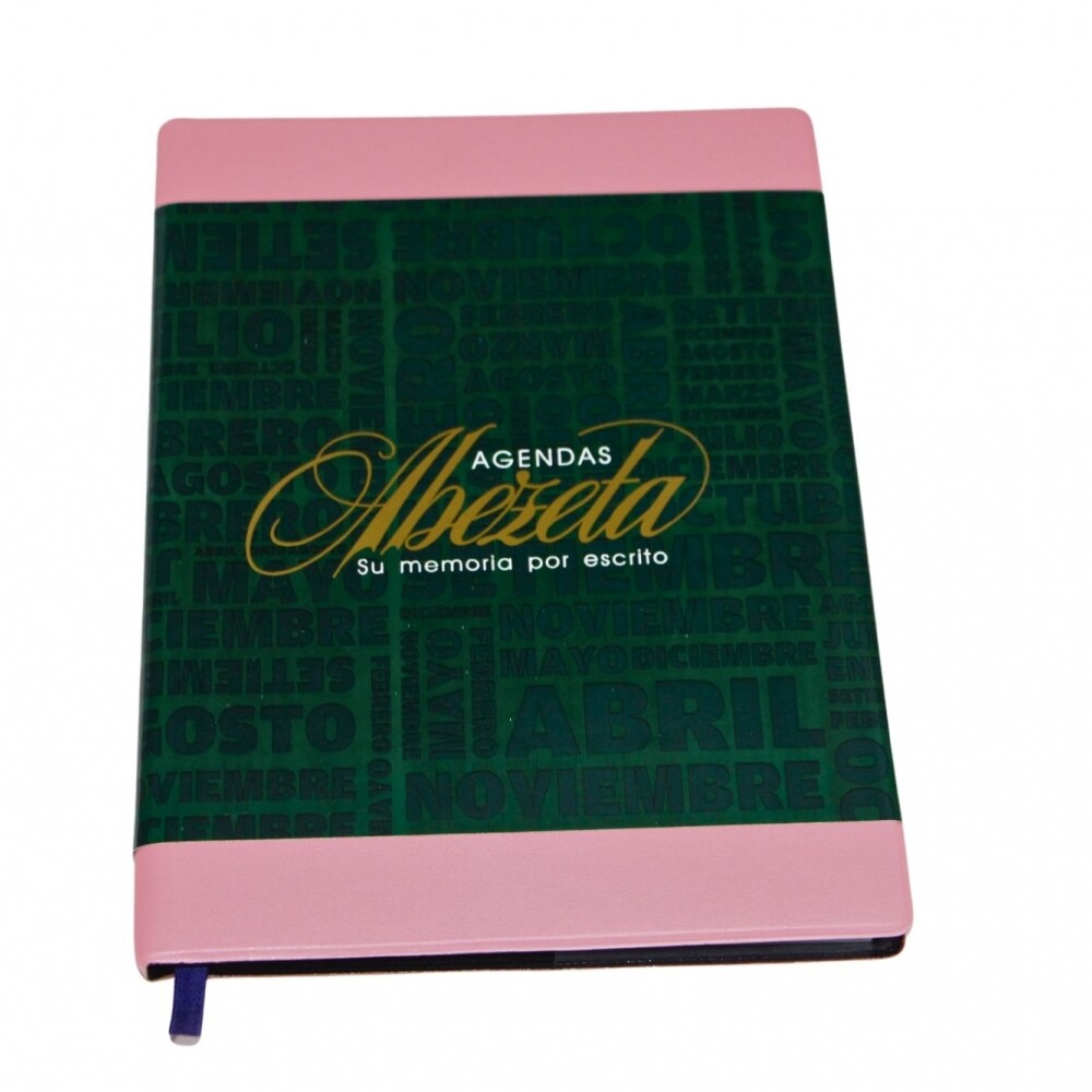 AGENDA ABEZETA 200 CLASICA DEL AÑO TAPA FUNDA COLOR ROSADO