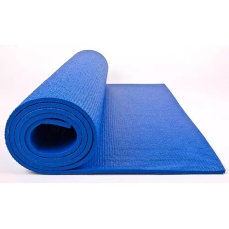 Alfombra Mat de Goma Para Yoga o Pilates Azul
