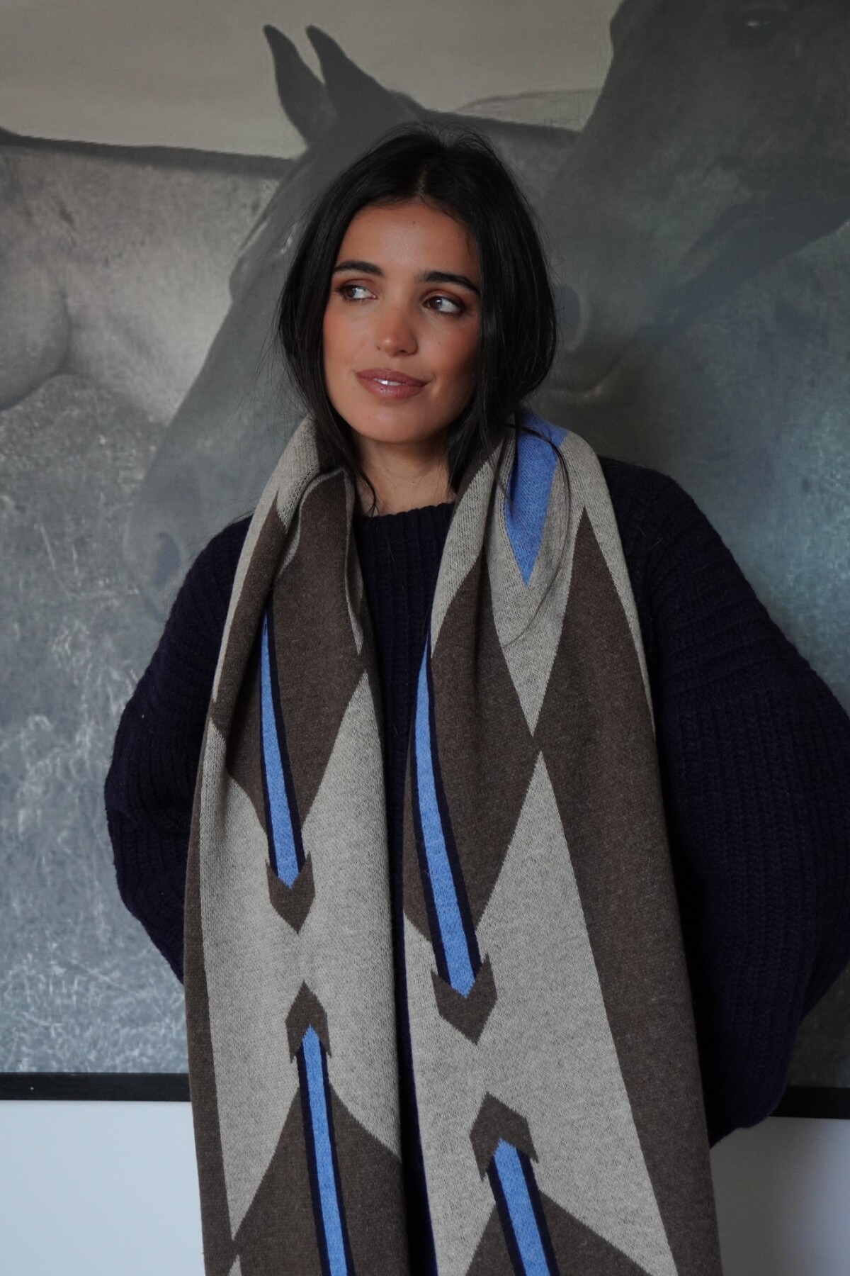 Navajo Scarf Gris