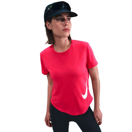 Remera Nike Tempo Swoosh Run Dri-Fit Sleeve Running Top de Mujer Rosado