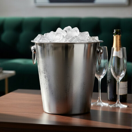 Champagnera balde hielera acero d21cm PLATEADO