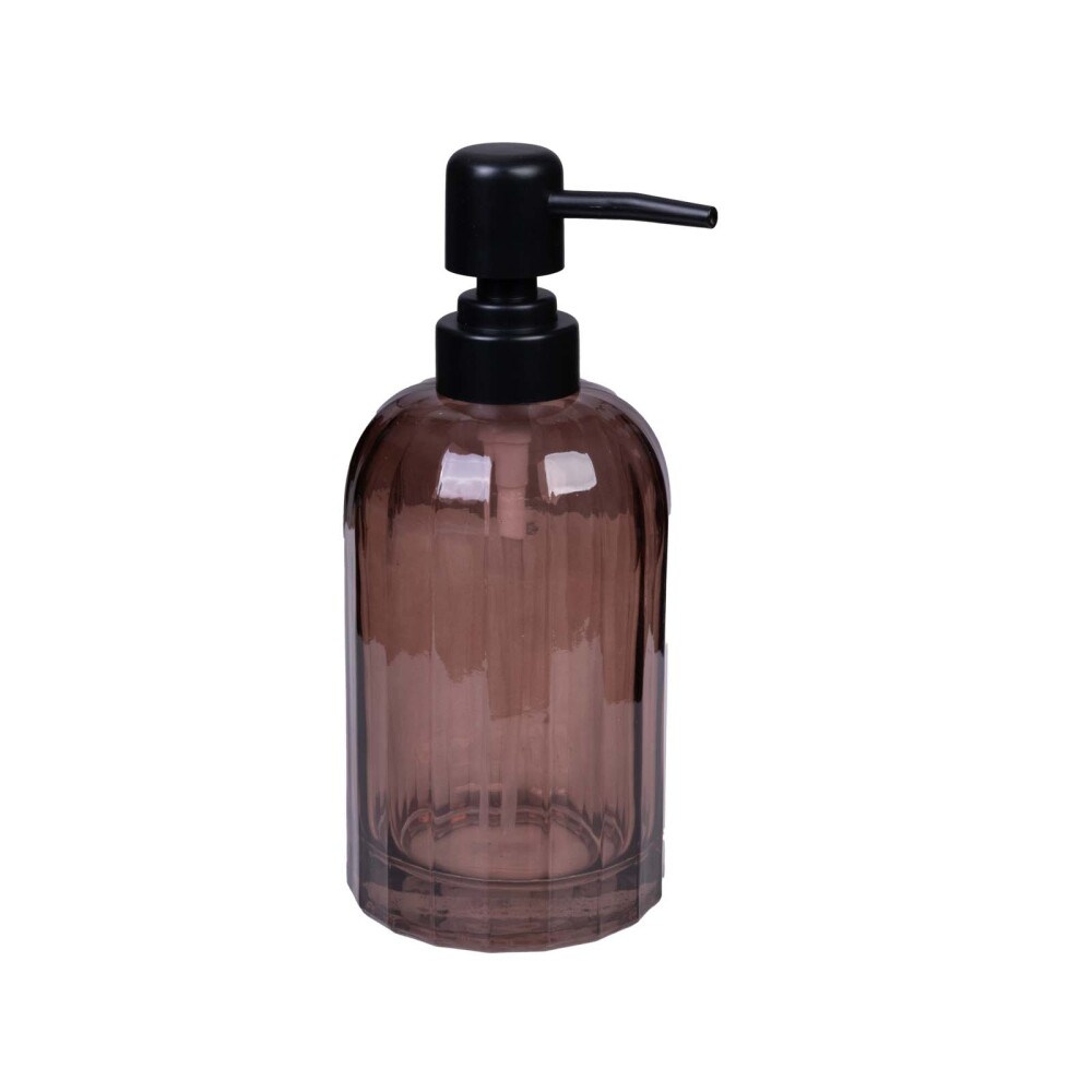 DISPENSADOR JABÓN MARRÓN VIDRIO AQUA GL-0374