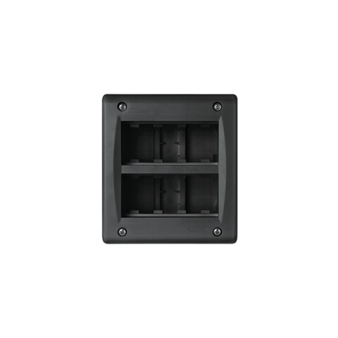 Caja exterior para 8 módulos (2x4) negro - Ave C55623N