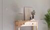 Mesa de arrime 2 cajones Living - Linea mexicana Natural