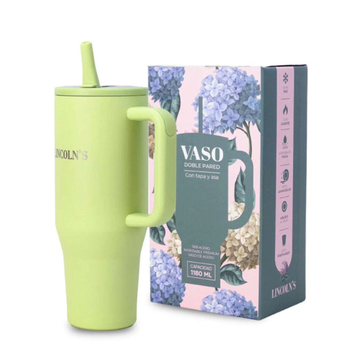 Vaso Termico Drinks - Manzana Verde 