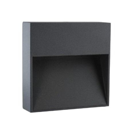 ARTEFACTO EXTERIOR DE PARED CUADRADO GALEANO 3W Luminaria de Exterior de Pared Cuadrado Galeano 3W Gris