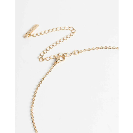 Collar Doble Vuelta Con Flores Dorado