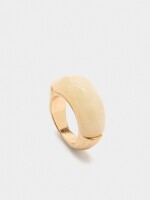 Anillo Con Detalle Efecto Piedra beige