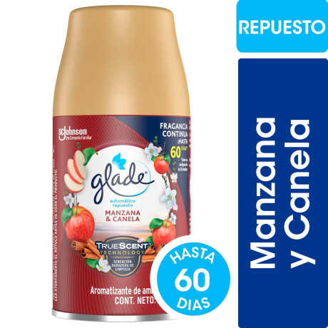 DESODORANTE GLADE AUTOMATICO MANZANA/CANELA REPUESTO 270 CC DESODORANTE GLADE AUTOMATICO MANZANA/CANELA REPUESTO 270 CC
