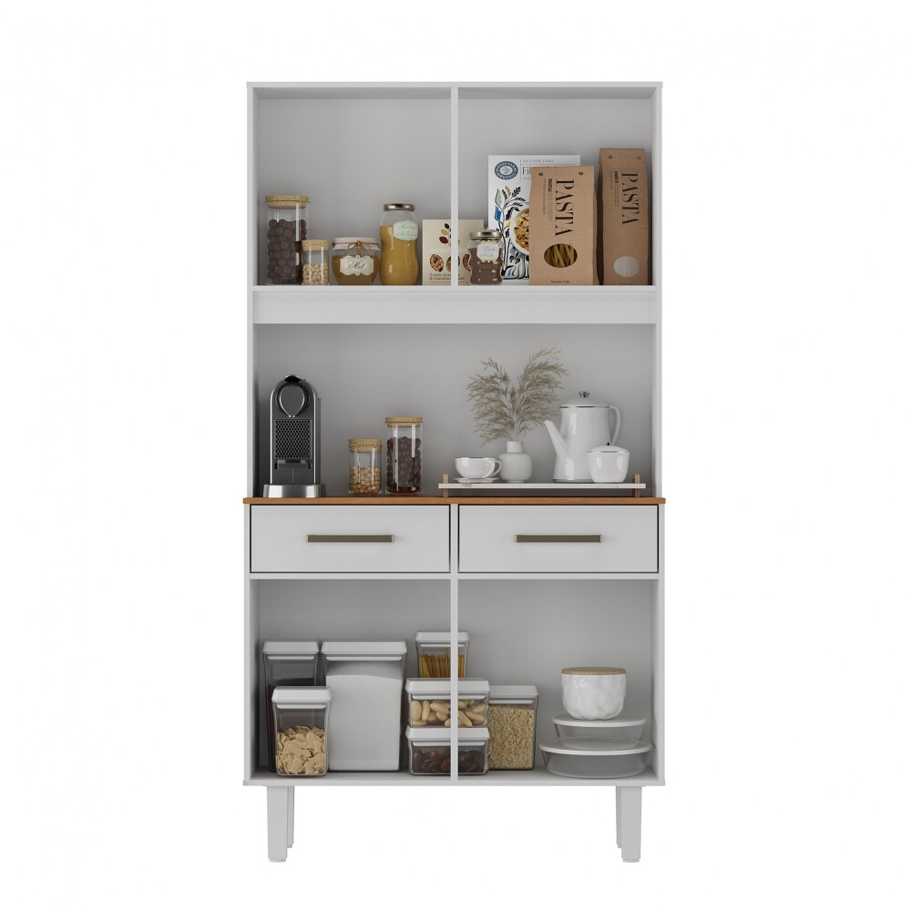 Kit mueble de cocina Pop Plus 4 puertas 2 cajones Blanco