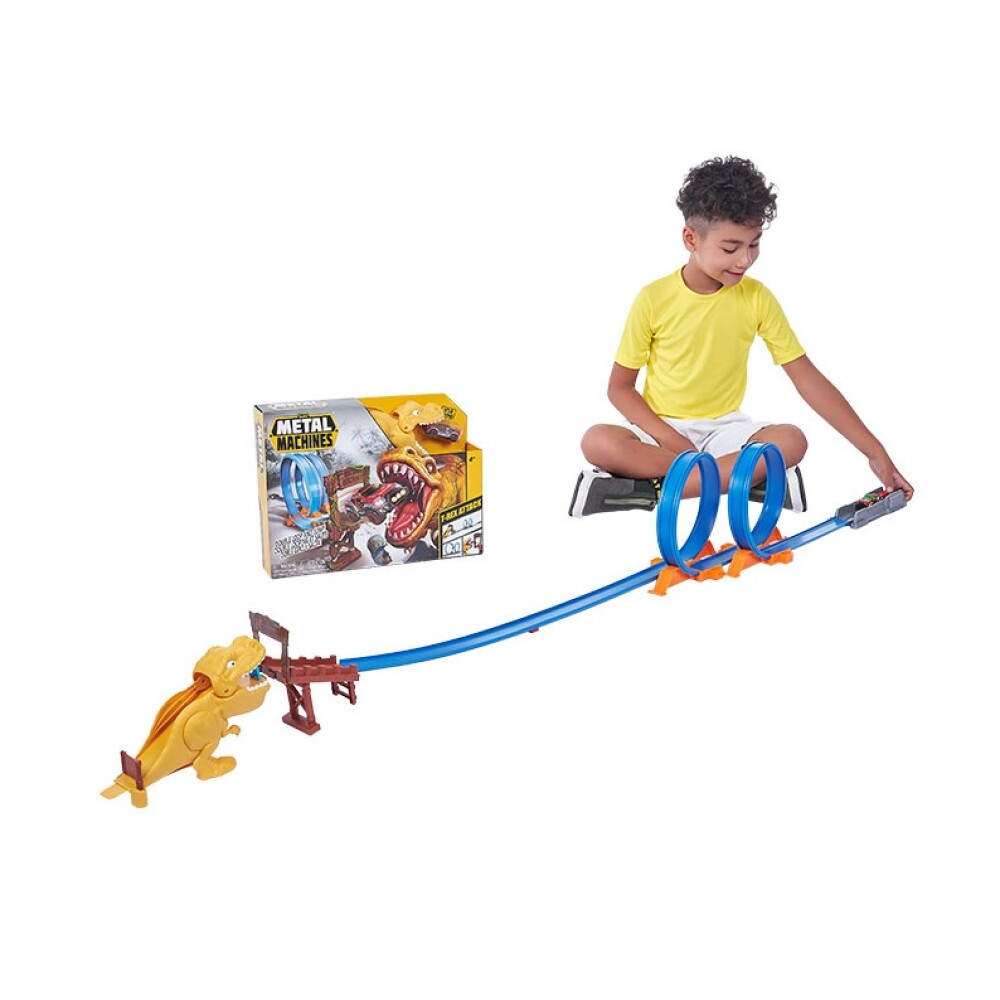 Pista de Autos Metal Machines T-Rex Attack + Auto METAL MACHINES PISTA T-REX ATACK C/VEHICULO