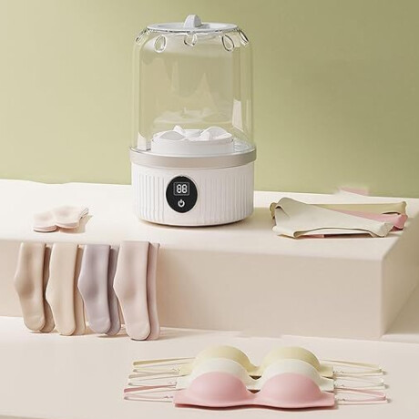 Mini lavadora portátil para medias y ropa interior Blanco