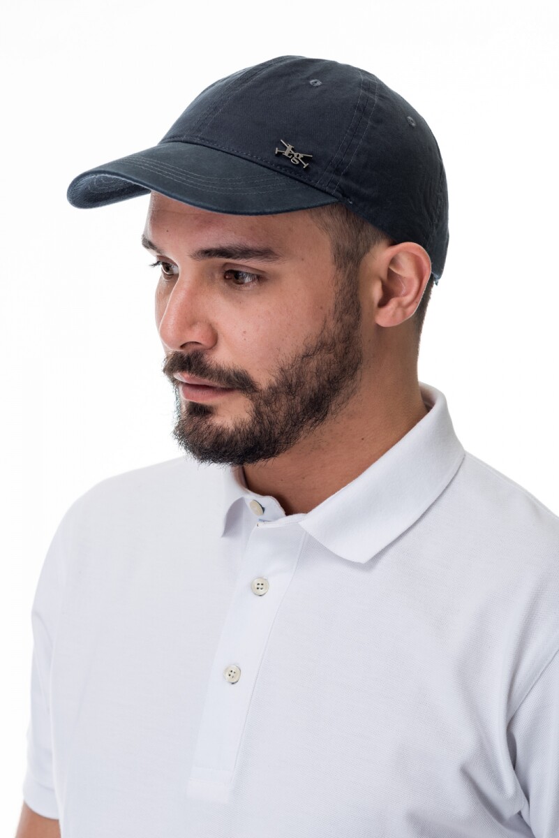 Gorro con Logo Metal - Azul 