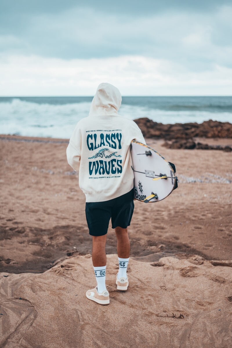 Hoodie Ocean / Natural U