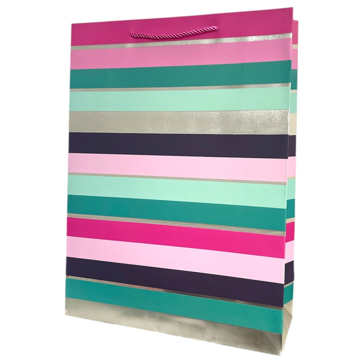 Bolsa Top Grande - Diseño 4 Rayas Horizontales 