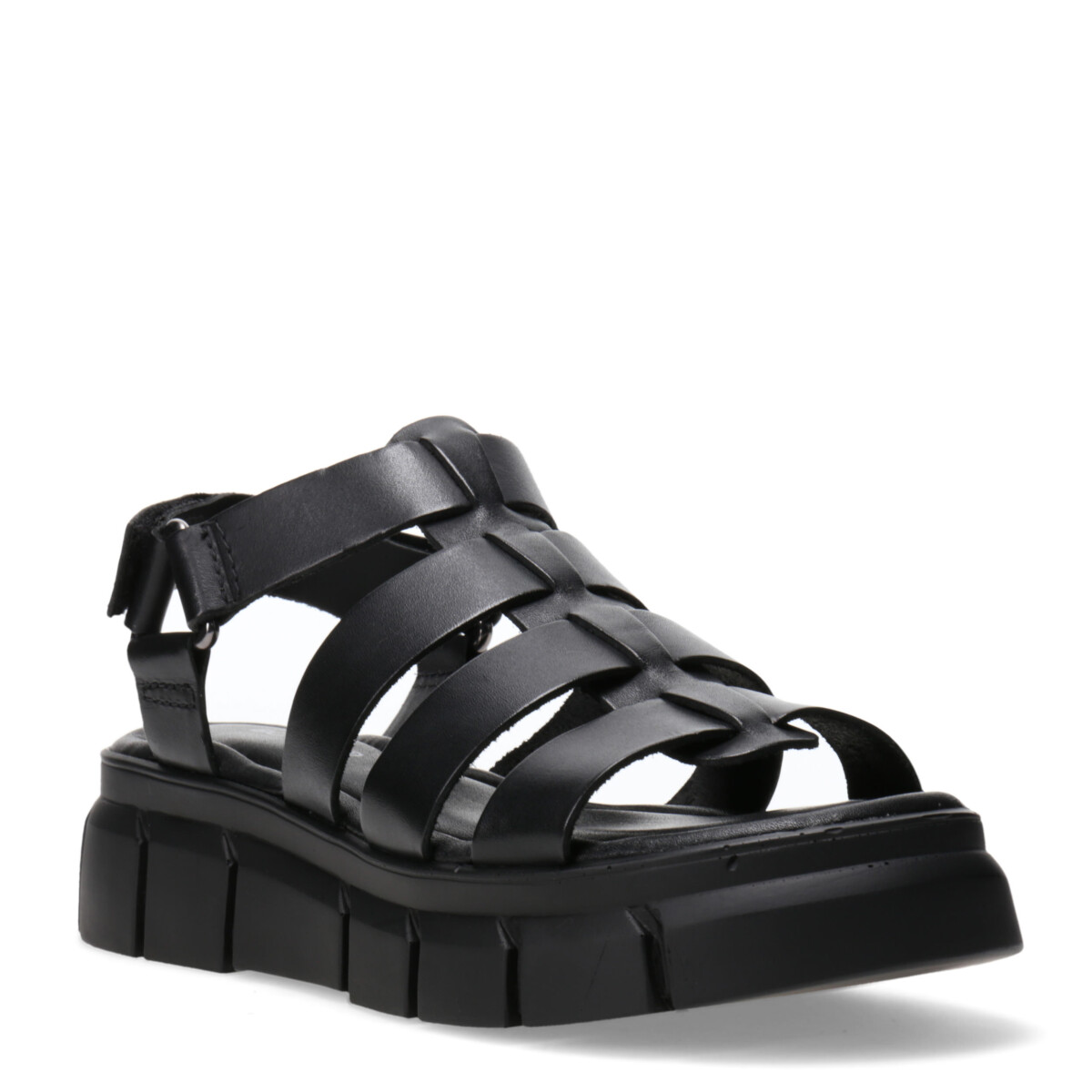 Sandalias de Mujer Bottero de tiras c/velcro - Negro 