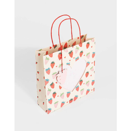 Bolsa Mediana De Cartón ''berry'' Combinacion Multicolor