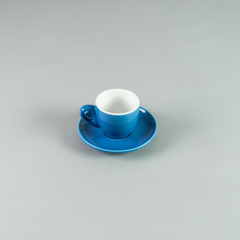 Taza Café 90ml c/ Plato 11,5 cm Azul Choosing Taza Café 90ml c/ Plato 11,5 cm Azul Choosing