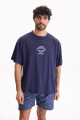 Remera Offline Azul