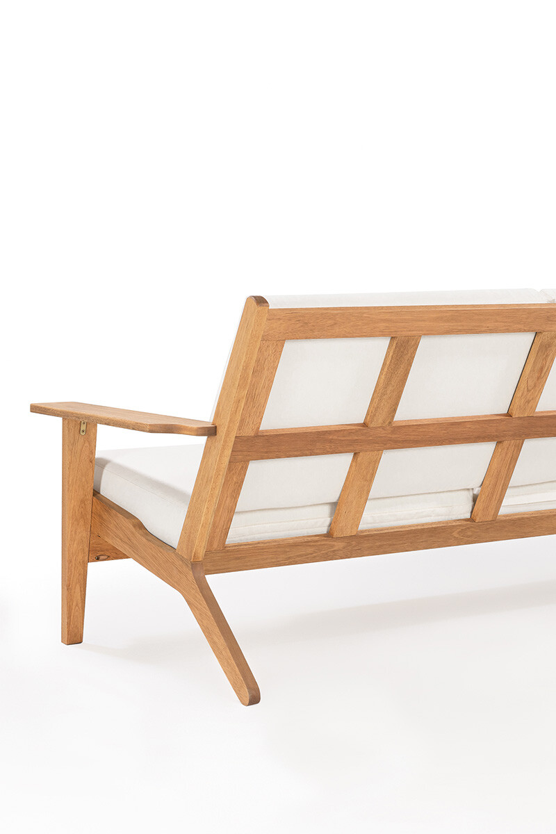 LOTUS SOFA SOFA LOTUS 3 LUGARES ACQUABLOCK CRUDO 185x87x86CM JATOBA